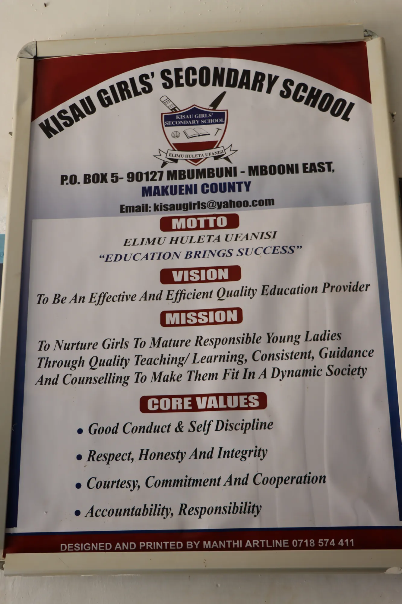 Facilities at St. Alphonsa Kisau Girls Senior School