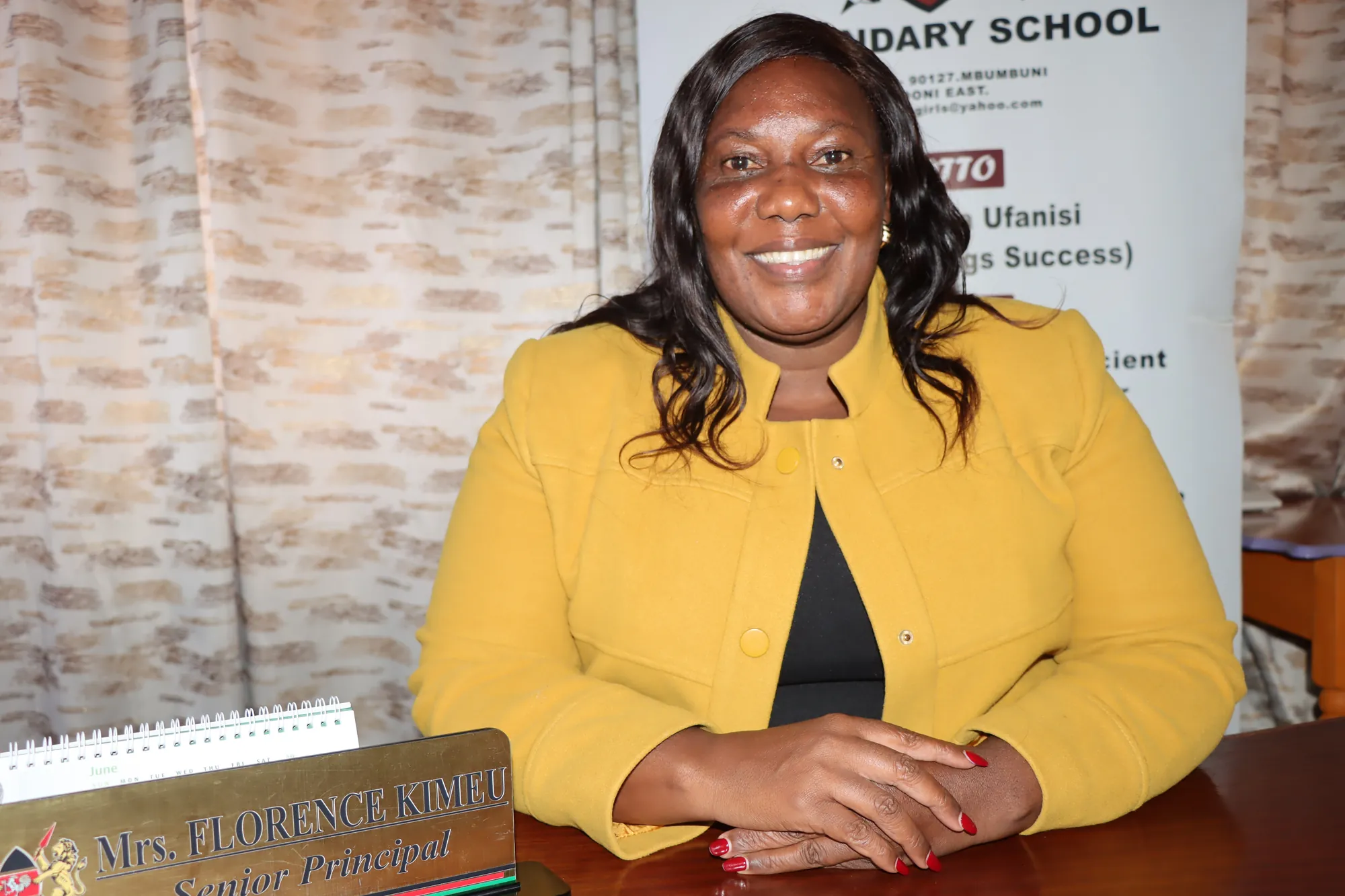 Mrs Florence Kimeu – Principal, St. Alphonsa Kisau Girls